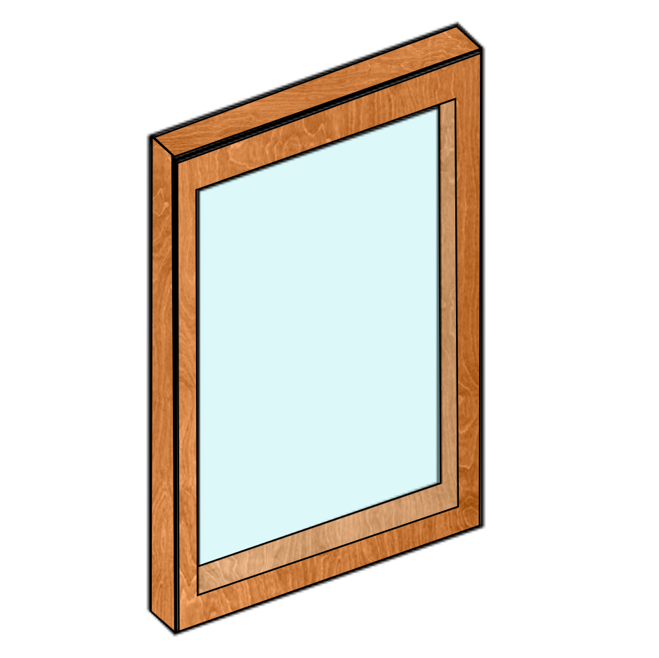 Ventana Fija Roble Dorado